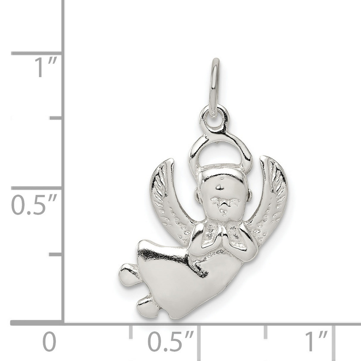 Angel Charm Pendant in Real 925 Sterling Silver