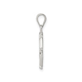 Sterling Silver Medical Alert Pendant with Star of Life and Rod of Asclepius Symbol