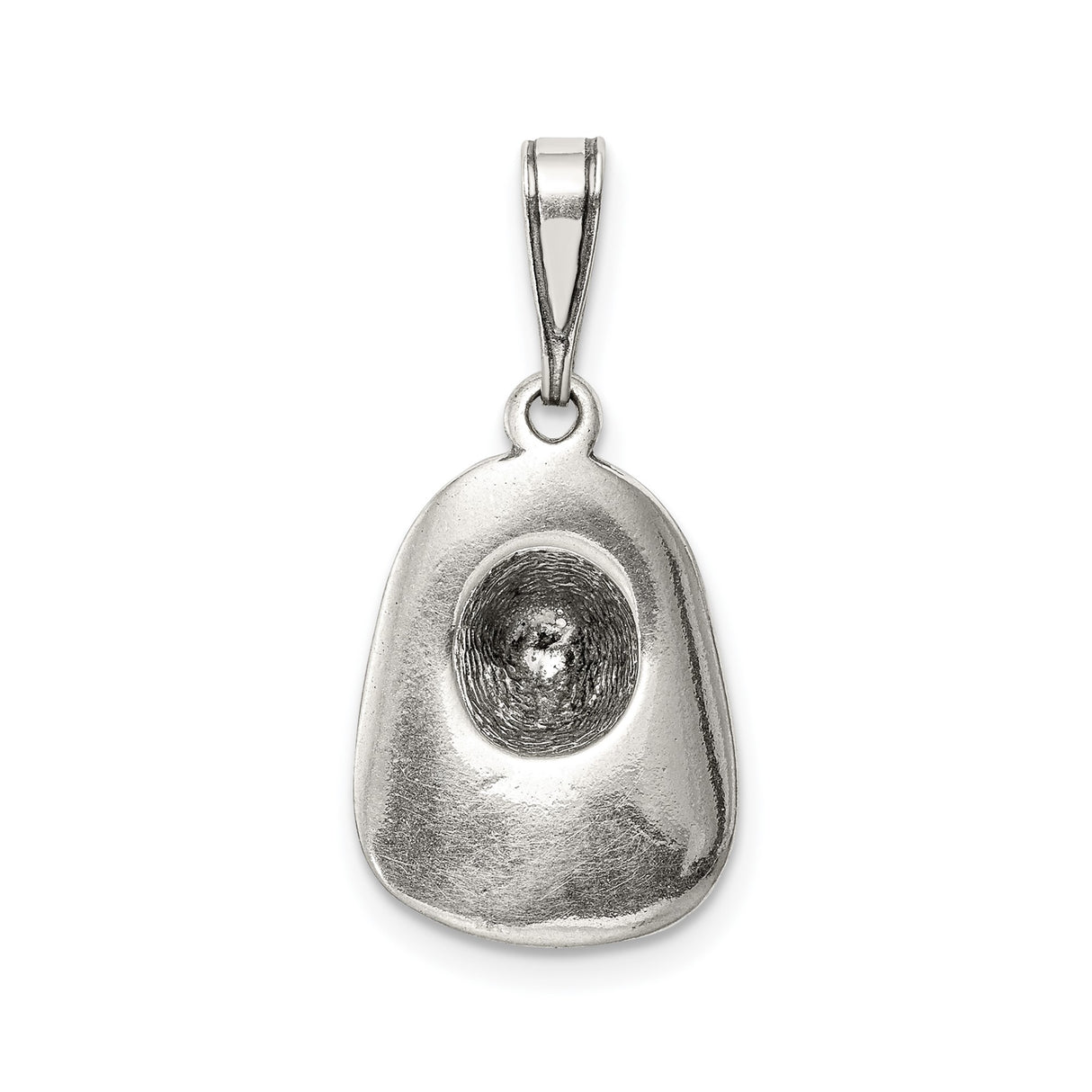 Sterling Silver Pendant, Eight-Pointed Starburst with Hammered Texture, Rustic Celestial Design