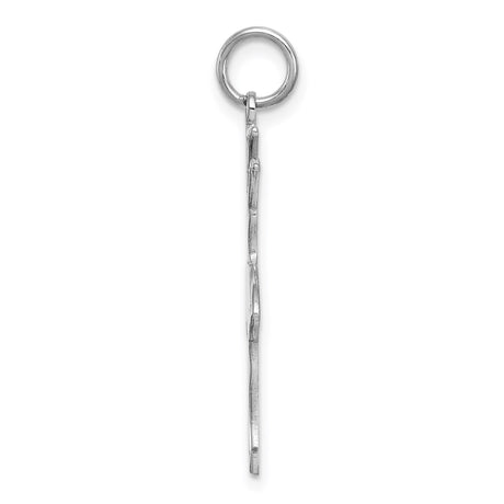 Sterling Silver Ballerina Pendant with Etched Ballet Dancer Silhouette, Dance Jewelry for Women and Girls