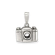Sterling Silver Camera Pendant with Detailed Photography Design for Women or Unisex