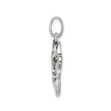 Sterling Silver Comedy and Tragedy Mask Pendant, Theater Drama Jewelry for Actors and Performers