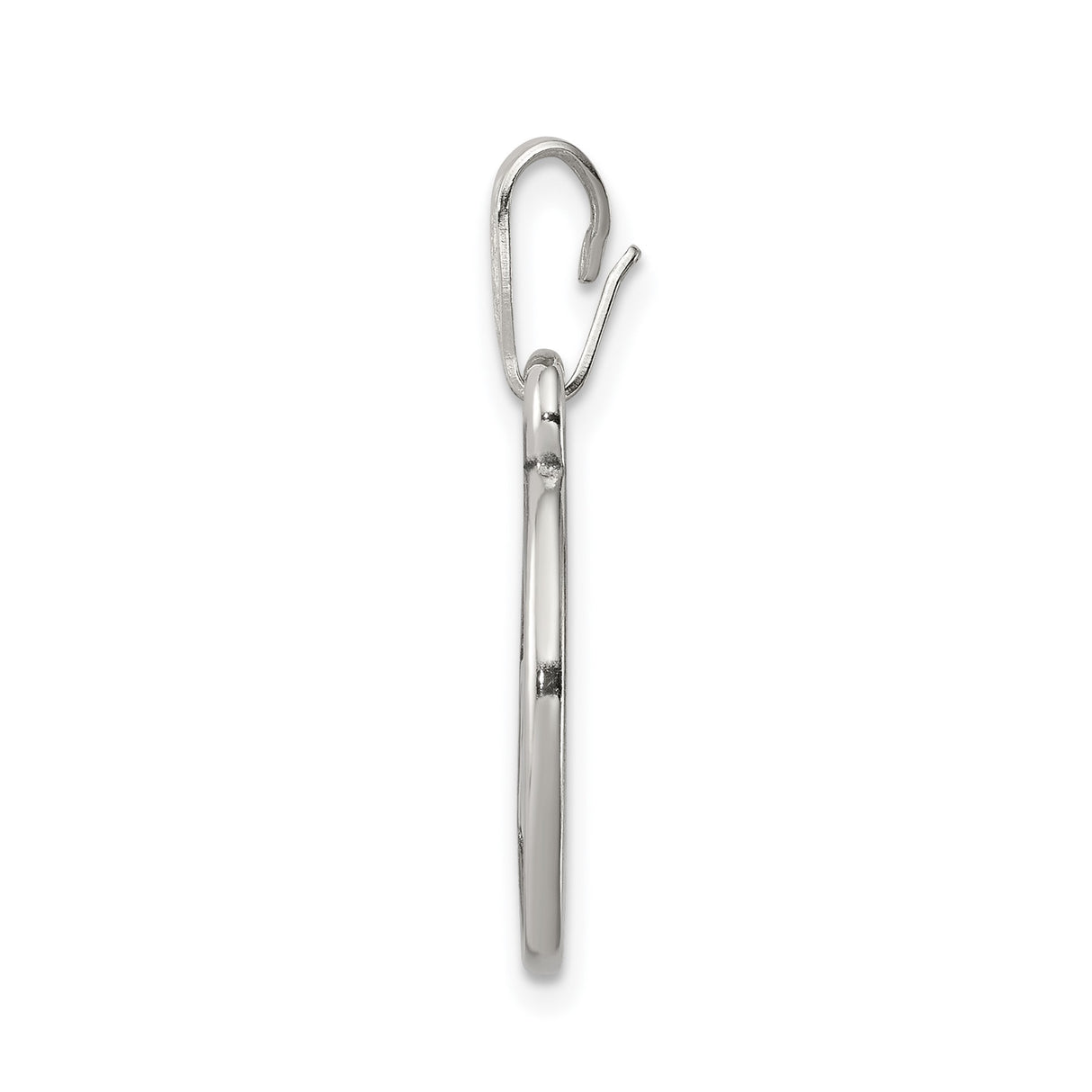 Sterling Silver Masonic Pendant with Square and Compass G Symbol, Oval Freemason Design