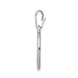 Sterling Silver Masonic Pendant with Square and Compass G Symbol, Oval Freemason Design