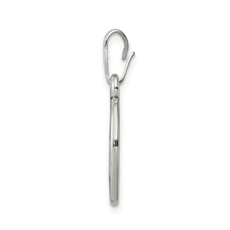 Sterling Silver Masonic Pendant with Square and Compass G Symbol, Oval Freemason Design
