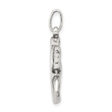 Sterling Silver Horse Pendant with Galloping Horse and Horseshoe Design, Western Style Jewelry for Women