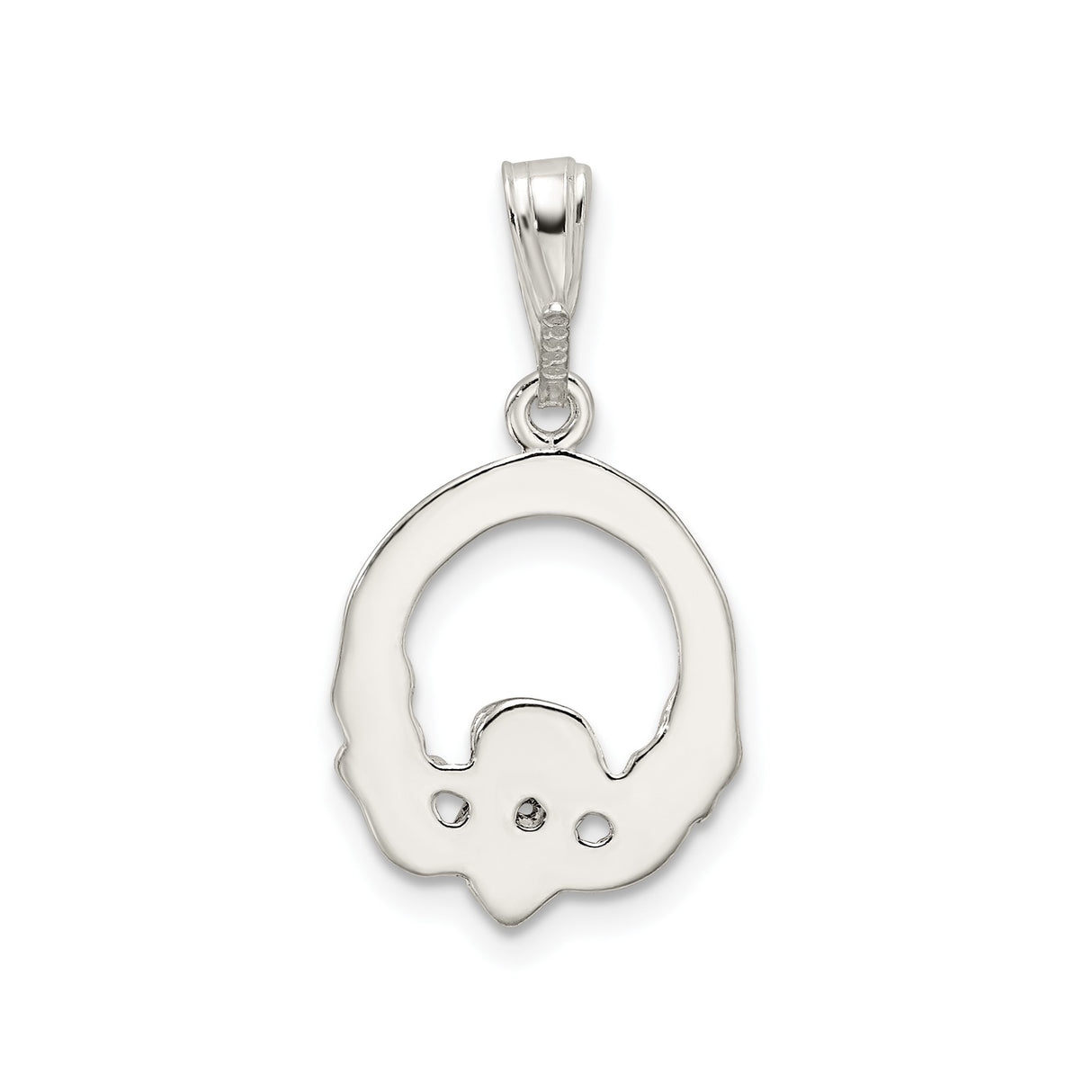 Sterling Silver Claddagh Pendant with Heart Crown and Hands Symbol, Celtic Love and Loyalty Jewelry