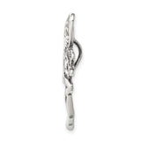 Sterling Silver Fairy Pendant with Flowing Hair and Wings, Mystical Fantasy Design for Women