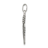 Sterling Silver Feather Pendant with Detailed Nature-Inspired Design for Women or Unisex