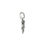 Sterling Silver Unicorn Pendant Charm with Detailed Unicorn Head and Flowing Mane