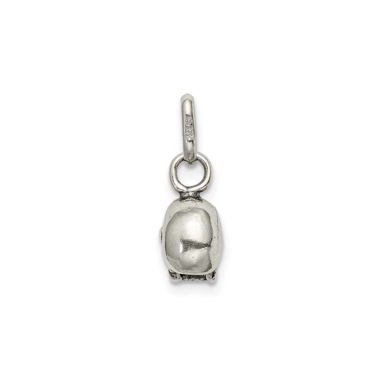 Sterling Silver Skull Pendant, Detailed Skeleton Head Gothic Jewelry for Men or Unisex Wear