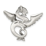 Antiqued Dragon Charm Pendant in Real 925 Sterling Silver