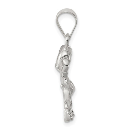 Sterling Silver Octopus Pendant with Detailed Sea Creature Design for Women or Unisex Wear