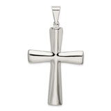 Hollow Cross Charm Pendant in Real 925 Sterling Silver