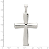 Hollow Cross Charm Pendant in Real 925 Sterling Silver