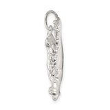 Sterling Silver Eagle Pendant with Outstretched Wings, Patriotic Wildlife Charm for Men