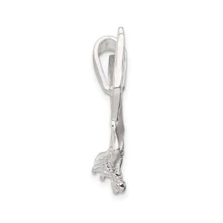 Sterling Silver Eagle Pendant, Detailed Flying Eagle Symbol of Freedom and Patriotism