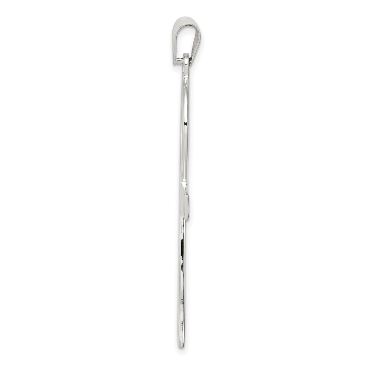 Polished Ankh Cross Charm Pendant in Real 925 Sterling Silver