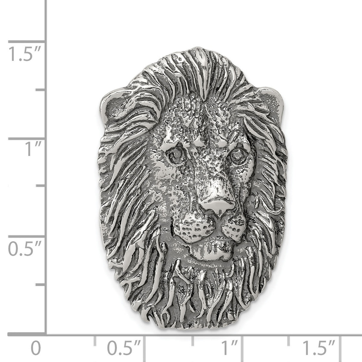 Mens Leo for Necklace Chain Lion Zodiac Sign Antique Finish Hidden Bale Charm Pendant in Real 925 Sterling Silver