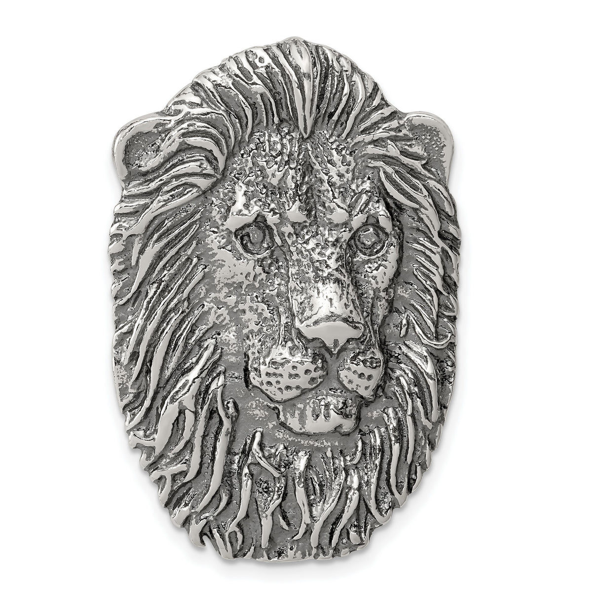 Mens Leo for Necklace Chain Lion Zodiac Sign Antique Finish Hidden Bale Charm Pendant in Real 925 Sterling Silver