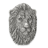 Mens Leo for Necklace Chain Lion Zodiac Sign Antique Finish Hidden Bale Charm Pendant in Real 925 Sterling Silver