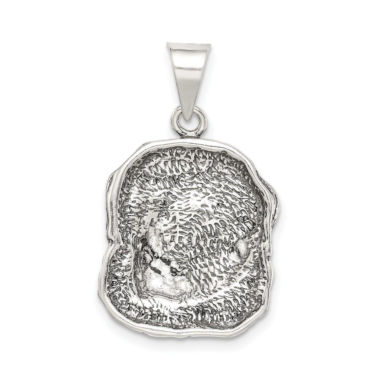 Sterling Silver Dog Head Pendant with Labrador Retriever Design, Unisex Pet Memorial Jewelry