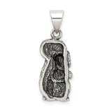 Sterling Silver Squirrel Pendant with Detailed Woodland Animal Design for Women or Unisex