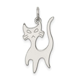 Cat Charm Pendant in Real 925 Sterling Silver