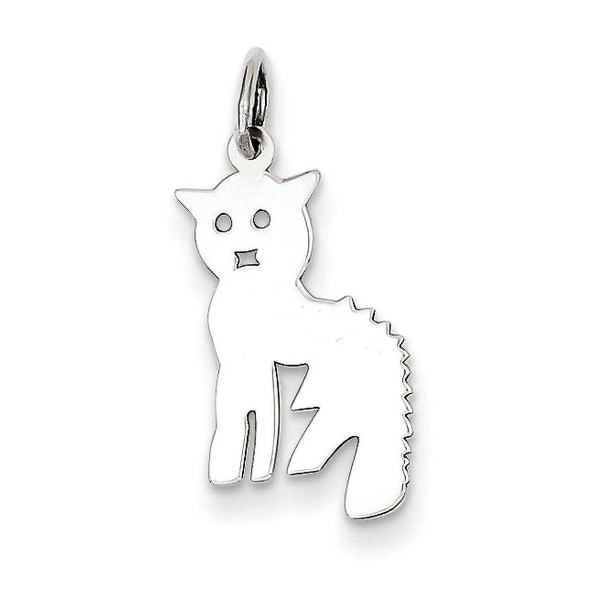 Cat Charm Pendant in Real 925 Sterling Silver