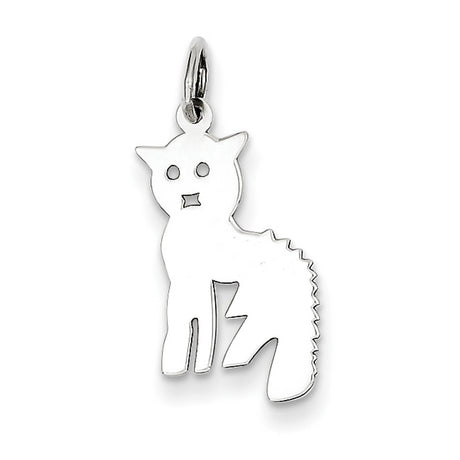 Cat Charm Pendant in Real 925 Sterling Silver