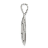 Sterling Silver Soccer Pendant with Hexagon Detailing, Polished Ball Design for Men or Women