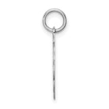 Brocaded Initial C Charm Pendant in Real 925 Sterling Silver