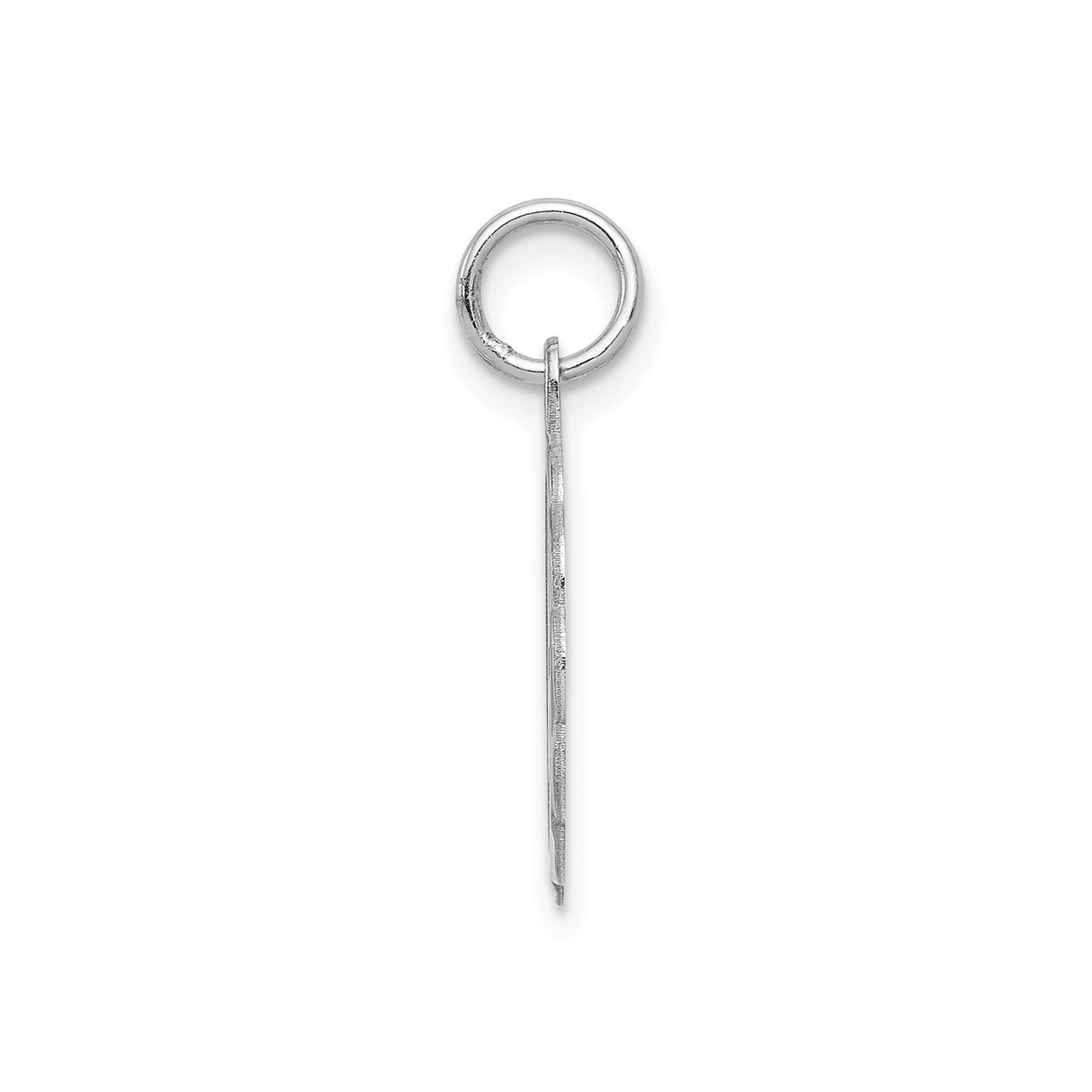 Sterling Silver Pendant with Script Letter E, Scalloped Round Initial Charm for Women