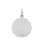 Sterling Silver Scorpio Zodiac Pendant with M Tail Symbol, Astrology Charm for Women or Unisex Wearers