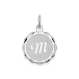 Sterling Silver Scorpio Zodiac Pendant with M Tail Symbol, Astrology Charm for Women or Unisex Wearers
