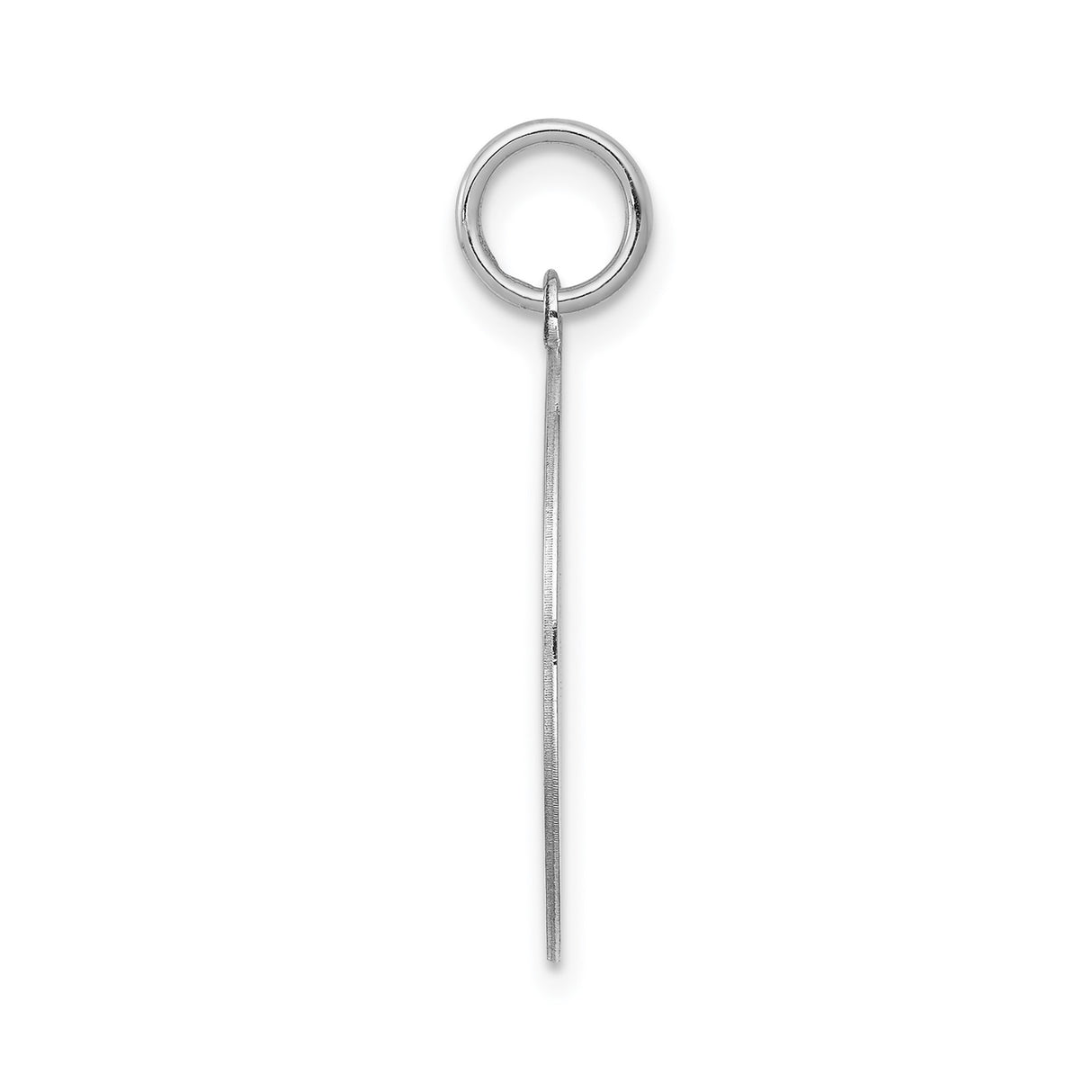 Sterling Silver Round Pendant with Script Letter G Engraving, Textured Monogram Charm
