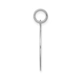 Sterling Silver Round Pendant with Script Letter G Engraving, Textured Monogram Charm