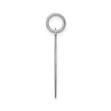 Sterling Silver Round Pendant with Script Letter N Monogram, Unisex Charm