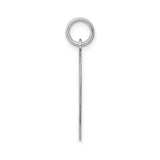 Sterling Silver Round Pendant with Script Letter S, Monogram Charm for Women