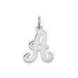 Sterling Silver Script Letter A Pendant, Cursive Initial Charm Jewelry for Women