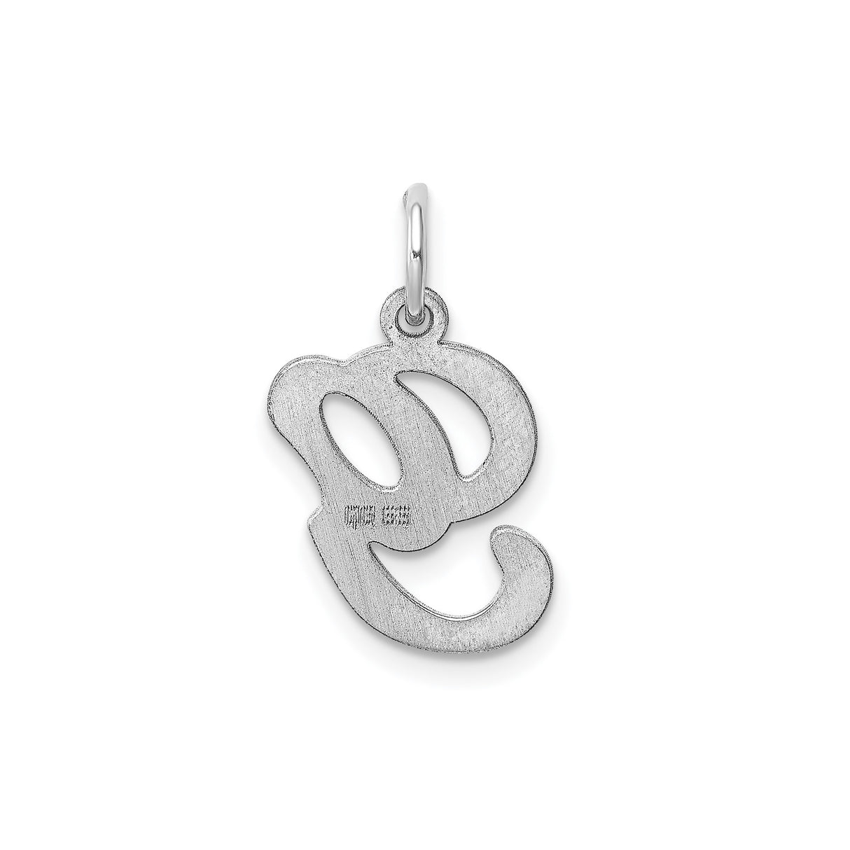 Sterling Silver Letter G Pendant, Lowercase Script Initial Charm, Minimalist Monogram Jewelry