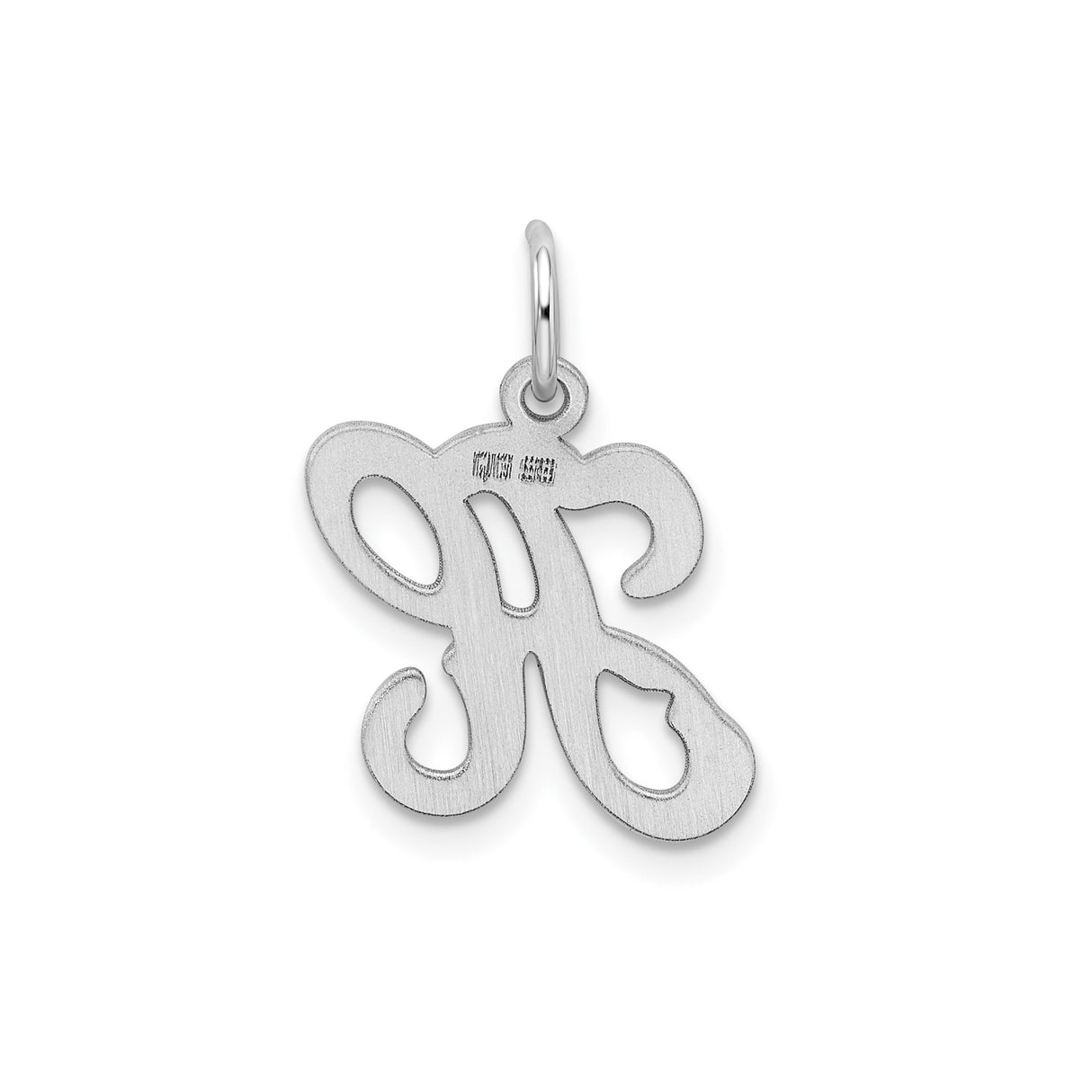 Sterling Silver Initial A Pendant, Cursive Letter Charm, Monogram Jewelry for Women