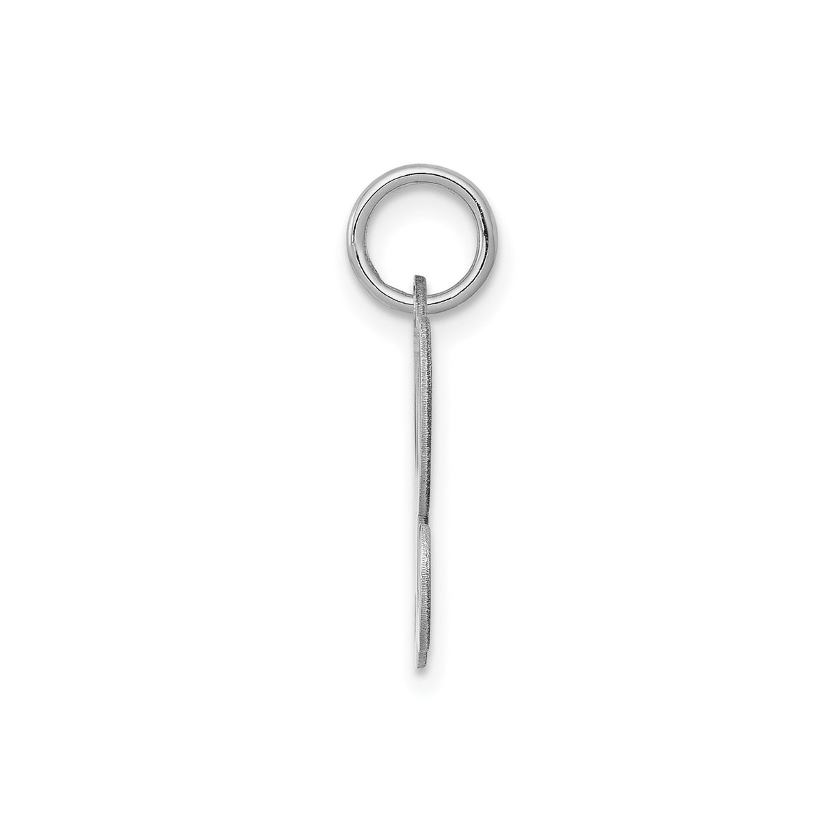 Sterling Silver Initial L Pendant Charm, Polished Script Letter Monogram Jewelry for Women