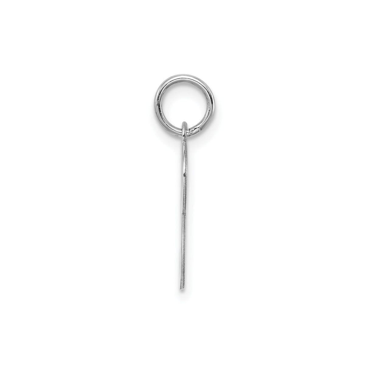 Sterling Silver Pendant Charm with Script Letter P Design, Polished Alphabet Jewelry for Women