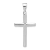 Sterling Silver Cross Pendant with Traditional Latin Design and Sleek Bail for Men and Women