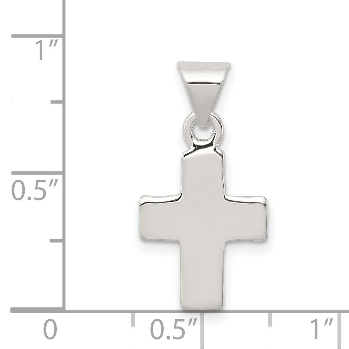 Cross Charm Pendant in Real 925 Sterling Silver