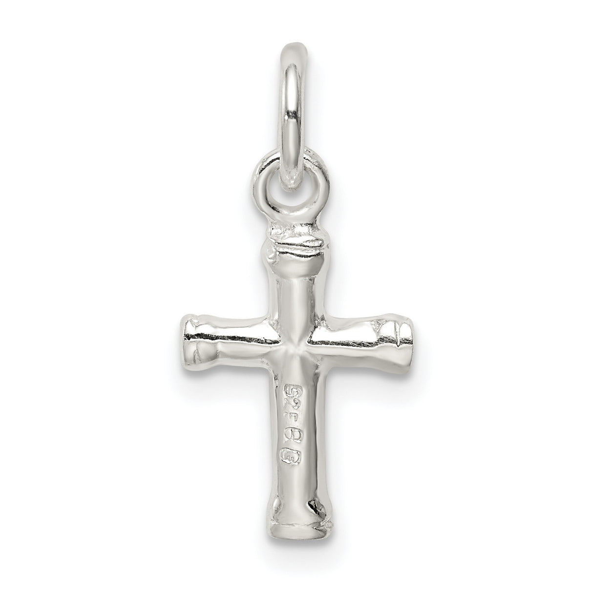 Cross Charm Pendant in Real 925 Sterling Silver