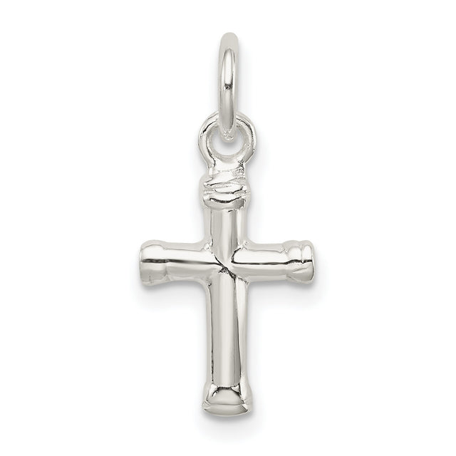 Cross Charm Pendant in Real 925 Sterling Silver