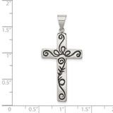 Latin Cross Charm Pendant in Real 925 Sterling Silver