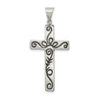 Latin Cross Charm Pendant in Real 925 Sterling Silver